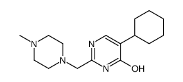 5-cyclohexyl-2-[(4-methylpiperazin-1-yl)methyl]-1H-pyrimidin-6-one Structure