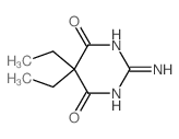 4,6(1H,5H)-Pyrimidinedione,2-amino-5,5-diethyl- Structure