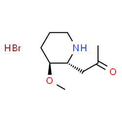 trans-1-(3-Methoxy-2-piperidinyl)-2-propanone Hydrobromide Structure