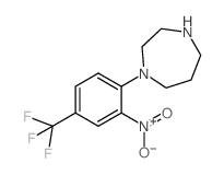 1-[2-硝基-4-(三氟甲基)苯基]-1,4-二氮杂烷结构式