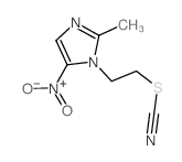 Thiocyanic acid,2-(2-methyl-5-nitro-1H-imidazol-1-yl)ethyl ester Structure