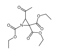 triethyl 3-acetylaziridine-1,2,2-tricarboxylate Structure