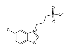 5-氯-2-甲基-3-(3-磺酸丙基)苯丙噻唑内翁盐结构式