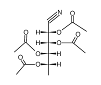 L-rhamnose aldonitrile peracetate Structure