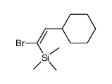 (E)-1-bromo-1-(trimethylsilyl)-2-cyclohexylethene Structure