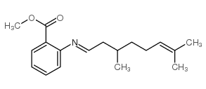 2-[(3,7-二甲基-6-亚辛烯基)氨基]苯甲酸甲酯结构式