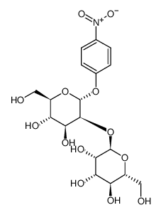 4-硝基苯基2-O-(aD-甘露糖吡喃糖基)-aD-甘露糖吡喃糖苷结构式