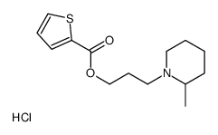 3-(2-methylpiperidin-1-yl)propyl thiophene-2-carboxylate,hydrochloride Structure