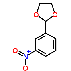 2-(3-硝基苯基)-1,3-二氧戊环结构式