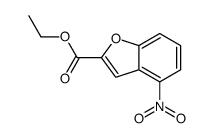 乙基 4-硝基苯并呋喃-2-羧酸结构式