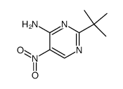 2-(tert-Butyl)-5-nitropyrimidin-4-amine Structure