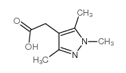 2-(1,3,5-三甲基-1H-吡唑-4-基)乙酸结构式