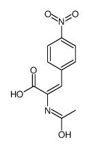 (Z)-2-ACETAMIDO-3-(4-NITROPHENYL)ACRYLIC ACID Structure