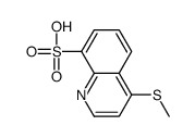 8-Quinolinesulfonic acid,4-(methylthio)- Structure