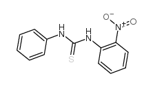 1-(邻硝基苯基)-3-苯基-2-硫脲结构式