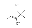 (Z)-4.4-dimethyl-3-(lithiooxy)pent-2-ene结构式