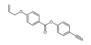 (4-cyanophenyl) 4-prop-2-enoxybenzoate Structure