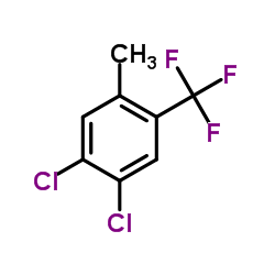 3,4-二氯-6-三氟甲基甲苯结构式
