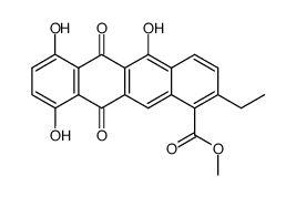 2-Ethyl-6,11-dihydro-5,7,10-trihydroxy-6,11-dioxo-1-naphthacenecarboxylic acid methyl ester结构式