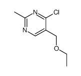 5-ethoxymethyl-4-chloro-2-methyl-pyrimidine结构式
