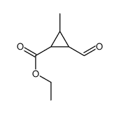 ethyl 2-formyl-3-methylcyclopropane-1-carboxylate Structure