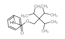 1-Butanol,3-methyl-2,2-bis(1-methylethyl)-, 1-(N-phenylcarbamate) Structure