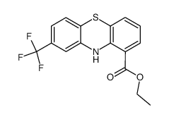 8-trifluoromethyl-10H-phenothiazine-1-carboxylic acid ethyl ester结构式