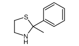 2-Methyl-2-phenylthiazolidine Structure
