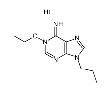 1-ethoxy-9-propyl-1,9-dihydro-6H-purin-6-imine hydroiodide结构式
