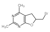 6-(溴甲基)-2,4-二甲基-5,6-二氢氟并[2,3-d]嘧啶结构式