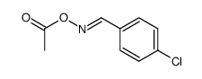 4-chloro-benzaldehyde-((E)-O-acetyl oxime ) Structure