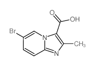 6-溴-2-甲基咪唑并[1,2-a]吡啶-3-羧酸结构式