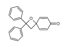 3',3'-diphenylspiro[2,5-cyclohexadiene-1,1'-[2]oxacyclobutan]-4-one Structure