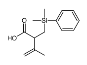 2-[[dimethyl(phenyl)silyl]methyl]-3-methylbut-3-enoic acid Structure