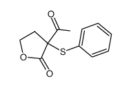 3-acetyl-3-(phenylthio)dihydrofuran-2(3H)-one结构式