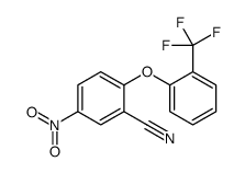 5-nitro-2-[2-(trifluoromethyl)phenoxy]benzonitrile Structure