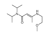 3-(2-methoxyethylamino)-N,N-di(propan-2-yl)but-2-enamide结构式