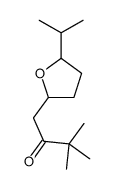 1-(5-Isopropyltetrahydro-2-furanyl)-3,3-dimethyl-2-butanone Structure
