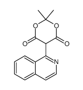 5-(isoquinolin-1-yl)-2,2-dimethyl-1,3-dioxane-4,6-dione结构式