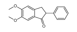 5,6-二甲氧基-2-苯基茚满-1-酮结构式