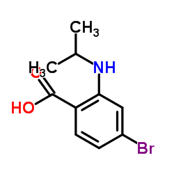 4-Bromo-2-(isopropylamino)benzoic acid Structure