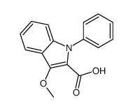 3-methoxy-1-phenylindole-2-carboxylic acid Structure