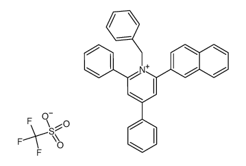 1-benzyl-2-(2'-naphthyl)-4,6-diphenylpyridinium triflate结构式