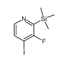 3-fluoro-4-iodo-2-(trimethylsilyl)pyridine结构式