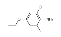 4-ethoxy-2-chloro-6-methyl-aniline结构式