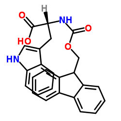 Fmoc-D-色氨酸结构式