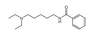 N-(5-diethylamino-pentyl)-benzamide结构式