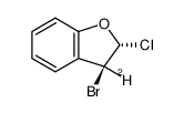 trans-3-bromo-2-chloro-3-deuterio-2,3-dihydrobenzofuran Structure
