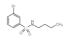 N-丁基-3-溴苯磺酰胺结构式
