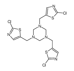 1,3,5-tris{(2-chlorothiazol-5-yl)methyl}-1,3,5-hexahydrotriazine结构式